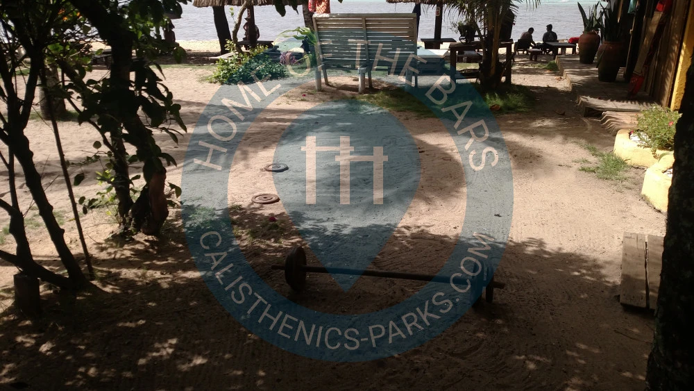 Calisthenics park in Pousada Coco Brasil, Rua do Cruzeiro, Nova Caraíva, Caraíva, Porto Seguro, Região Geográfica Imediata de Eunápolis - Porto Seguro, Região Geográfica Intermediária de Ilhéus-Itabuna, Bahia, Região Nordeste, Brasil