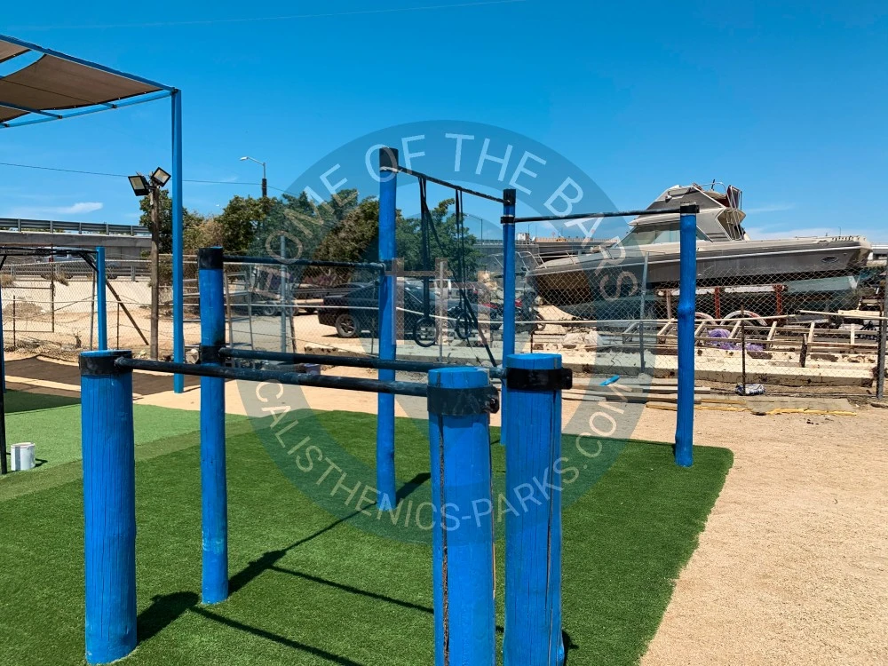 Calisthenics park in El Medano Ejidal, Colonia El Progreso, Cabo San Lucas, Municipio de Los Cabos, Baja California Sur, 23479, México