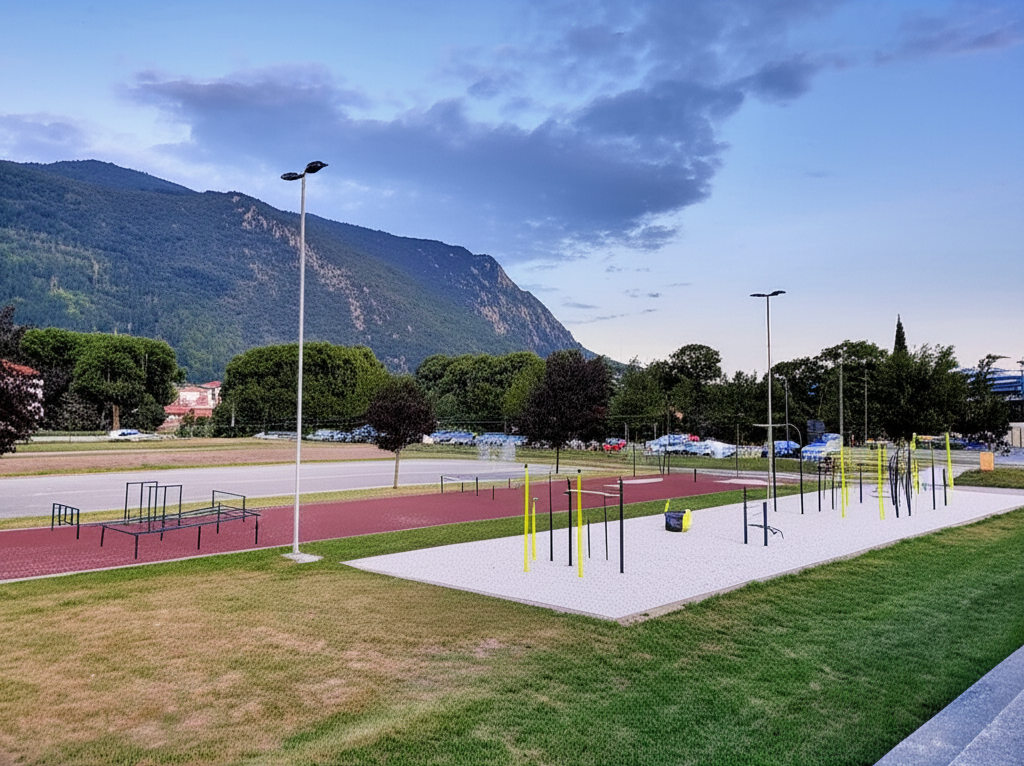 Calisthenics park in Goriška cesta, Zemono, Gradišče pri Vipavi, Vipava, 5271, Slovenija