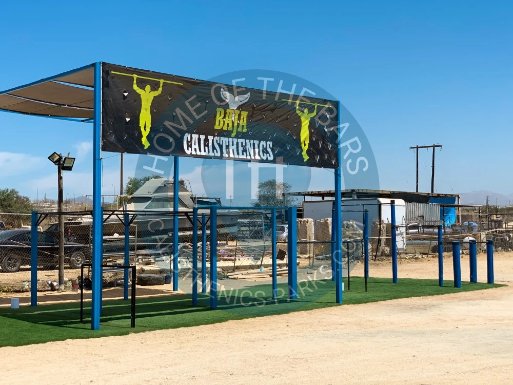 Calisthenics park in El Medano Ejidal, Colonia El Progreso, Cabo San Lucas, Municipio de Los Cabos, Baja California Sur, 23479, México