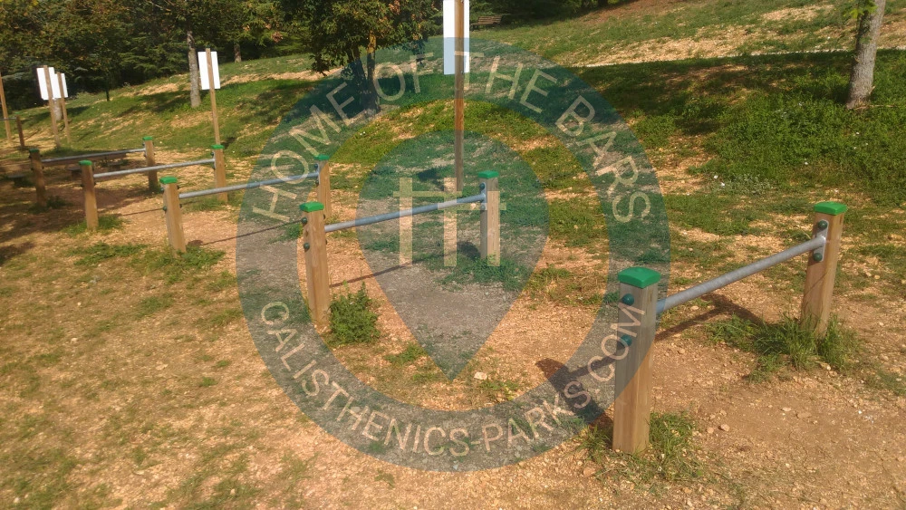 Calisthenics park in Quarto di San Giorgio, Torretta, L'Aquila, Abruzzo, Italia