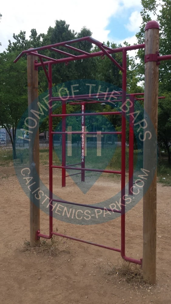 Calisthenics park in Enerpetroli, Via Filippo Meda, Municipio Roma IV, Roma, Roma Capitale, Lazio, 00157, Italia