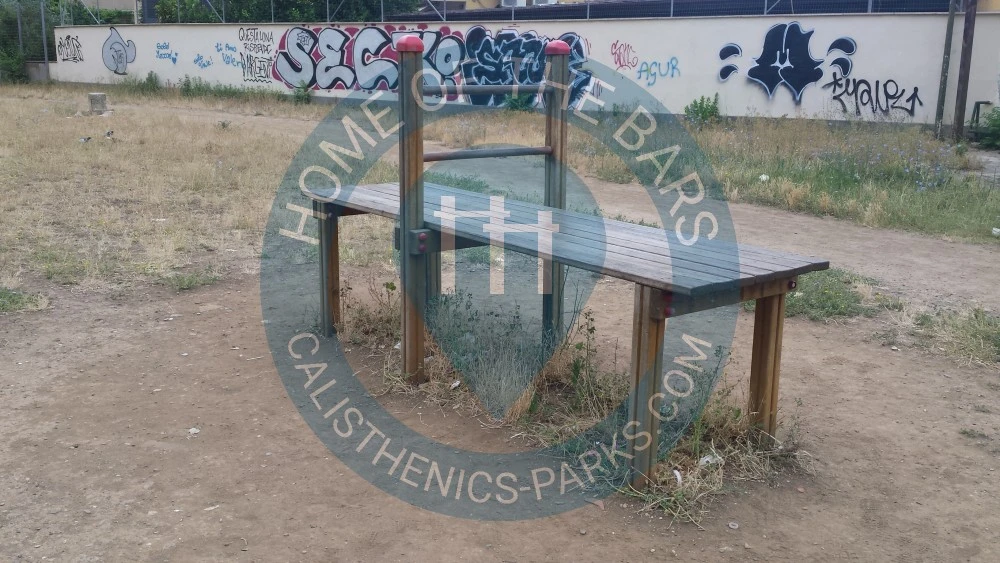 Calisthenics park in Enerpetroli, Via Filippo Meda, Municipio Roma IV, Roma, Roma Capitale, Lazio, 00157, Italia