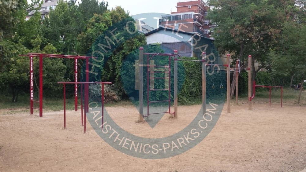 Calisthenics park in Enerpetroli, Via Filippo Meda, Municipio Roma IV, Roma, Roma Capitale, Lazio, 00157, Italia