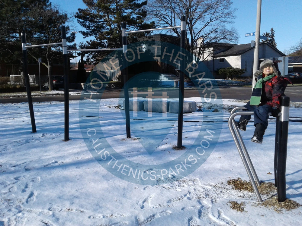 Calisthenics park in 33, Endsleigh Crescent, Brian Village, Don Valley North, North York, Toronto, Golden Horseshoe, Ontario, M2J 3W3, Canada