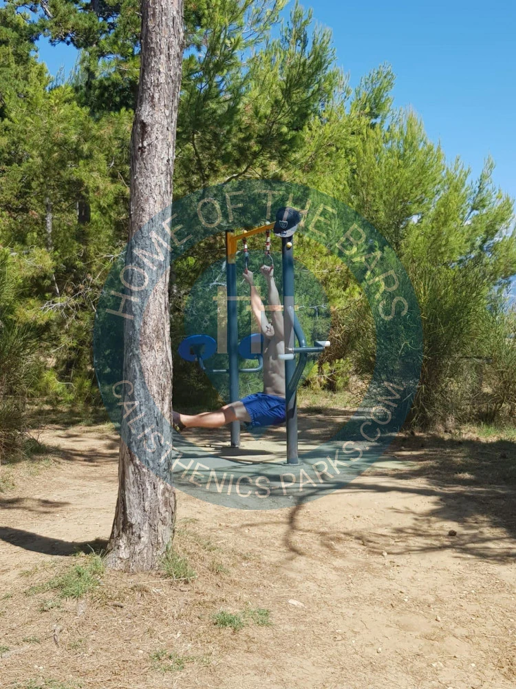 Calisthenics park in Beach & food bar Porto, 610, Lopar, Mikolaci, Lopar, Općina Lopar, Primorsko-goranska županija, 51281, Hrvatska
