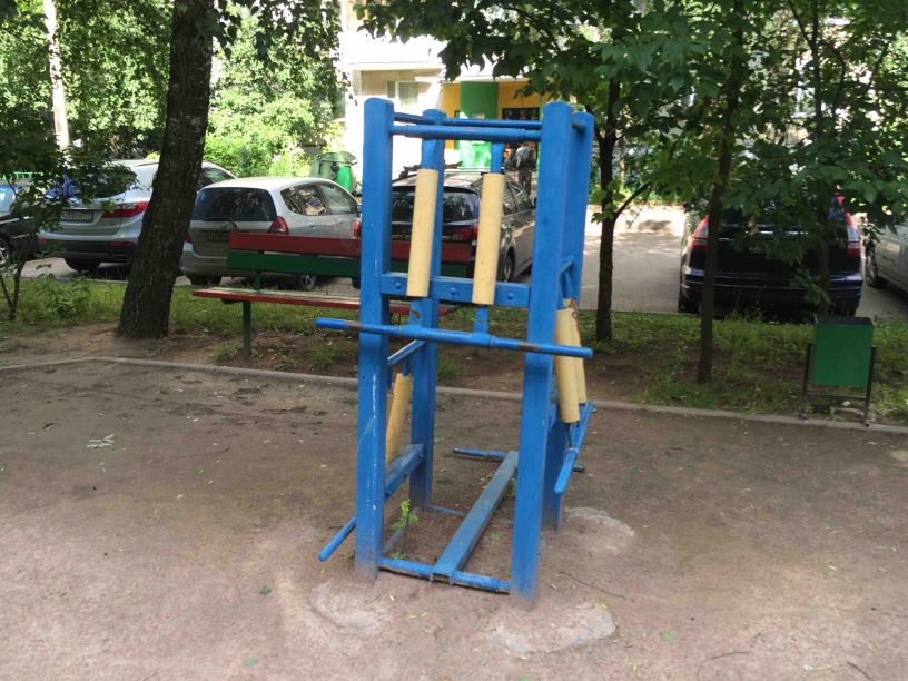 Calisthenics park in 35, улица Карбышева, Изумрудные холмы, Чернево, Красногорск, городской округ Красногорск, Московская область, Центральный федеральный округ, 143408, Россия