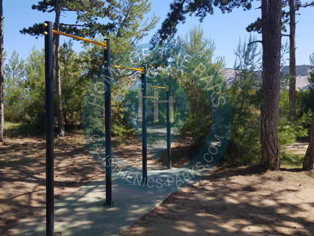 Calisthenics park in Beach & food bar Porto, 610, Lopar, Mikolaci, Lopar, Općina Lopar, Primorsko-goranska županija, 51281, Hrvatska