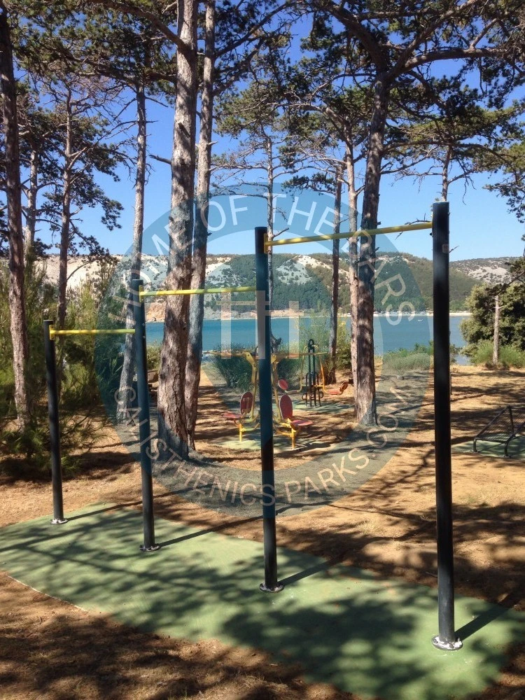 Calisthenics park in Beach & food bar Porto, 610, Lopar, Mikolaci, Lopar, Općina Lopar, Primorsko-goranska županija, 51281, Hrvatska
