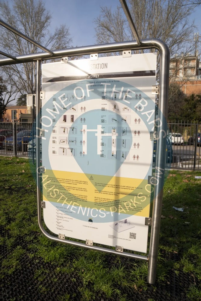 Calisthenics park in 
Address
                                    Via Mario Poledrelli 7, 44121 Ferrara Ferrara, Italy
                            