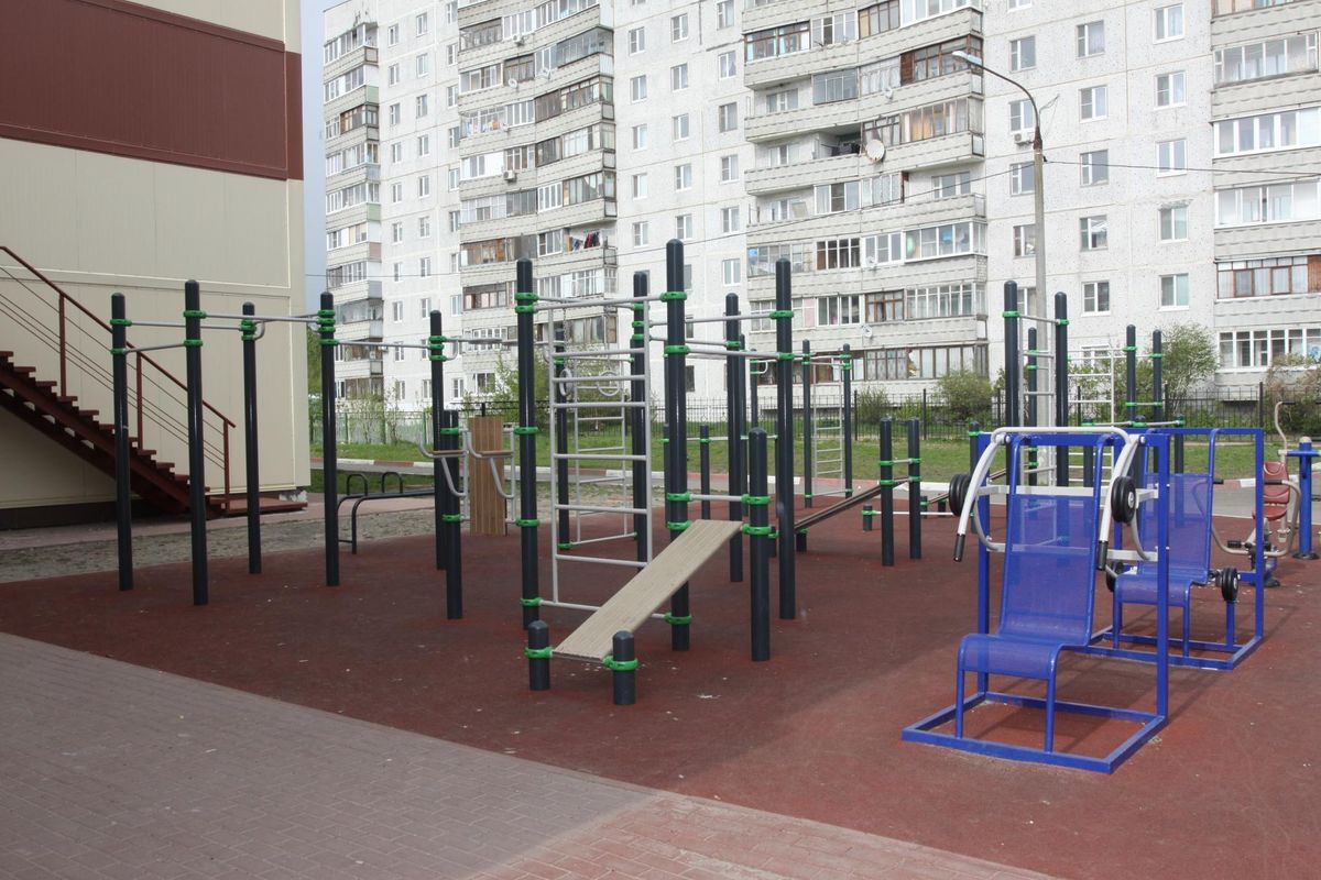 Outdoor Gym - Orekhovo-Zuyevo - Orekhovo-Zuyevo - Street Workout Park - Проезд Беляцкого - Russia - Spot
