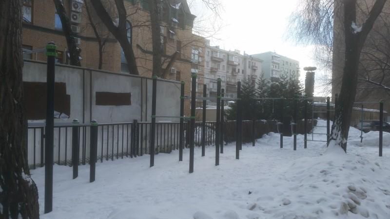 Calisthenics park in 20, Малый Тишинский переулок, Пресненский район, Москва, Центральный федеральный округ, 123056, Россия