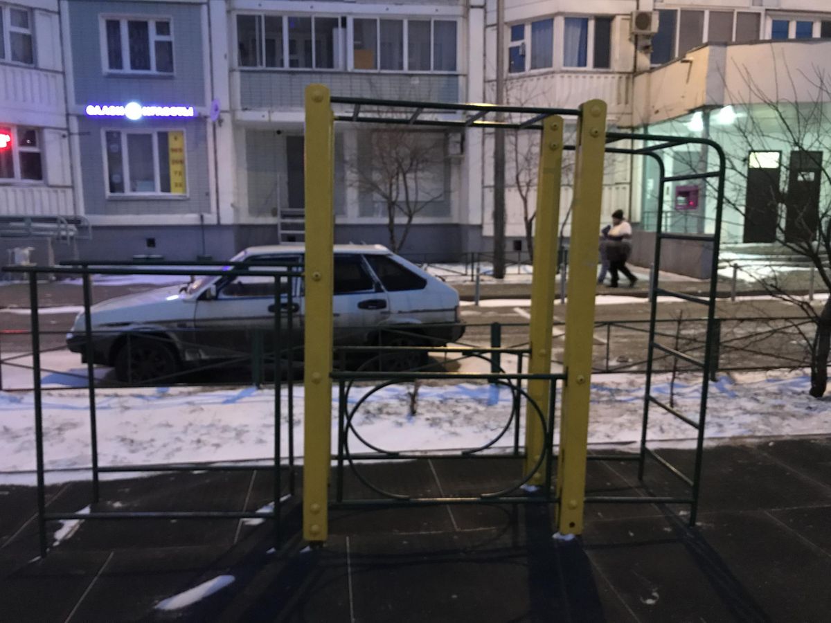 Calisthenics park in 16 к2, Совхозная улица, Левобережный, Химки, городской округ Химки, Московская область, Центральный федеральный округ, 141406, Россия