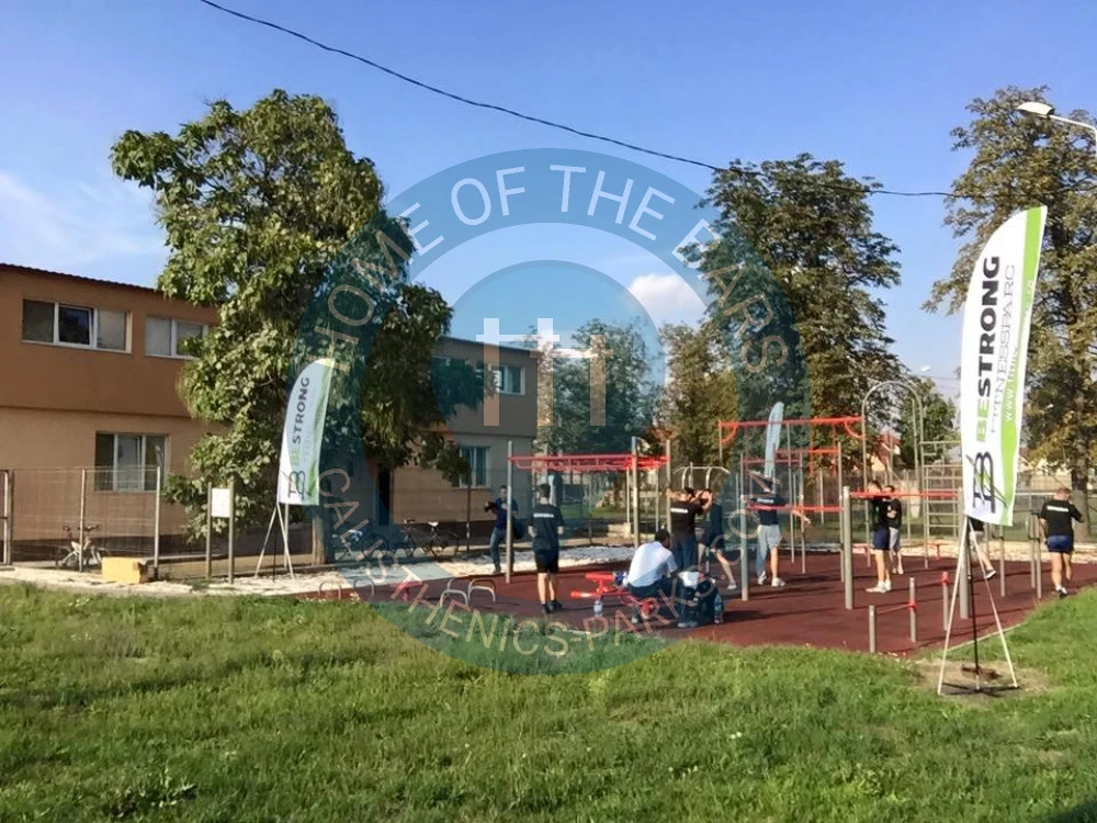 Calisthenics park in Agip, Calea Borșului, Borș, Zona Metropolitană Oradea, Bihor, 417075, România