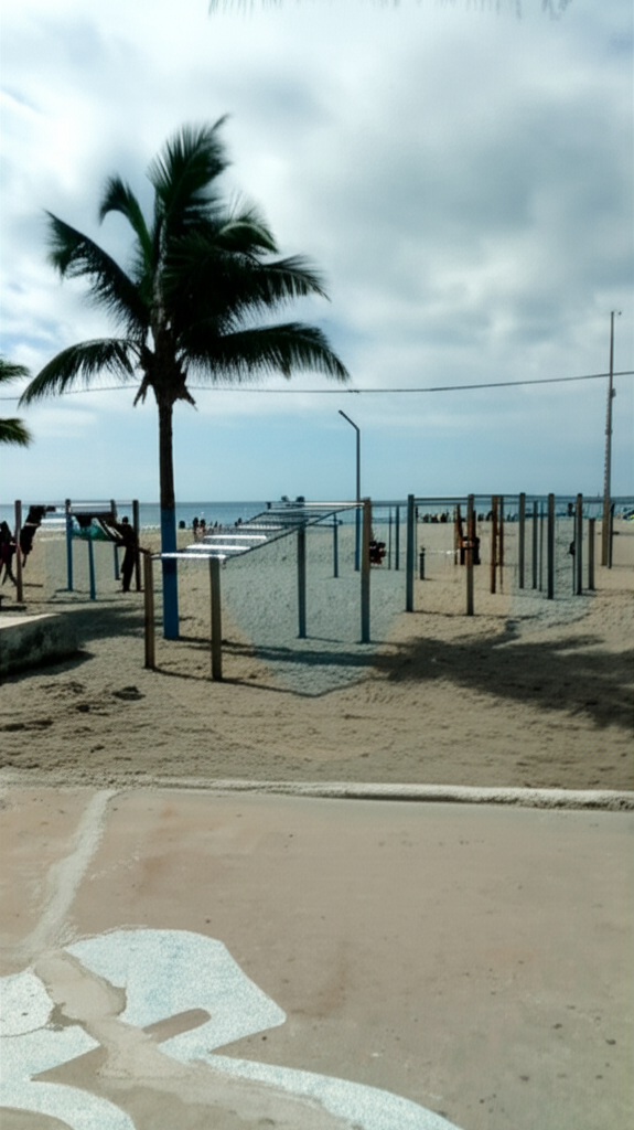 Calisthenics park in El Murciélago, Calle 30B, Los Algarrobos, Manta Central, Manta, Manabí, 130214, Ecuador