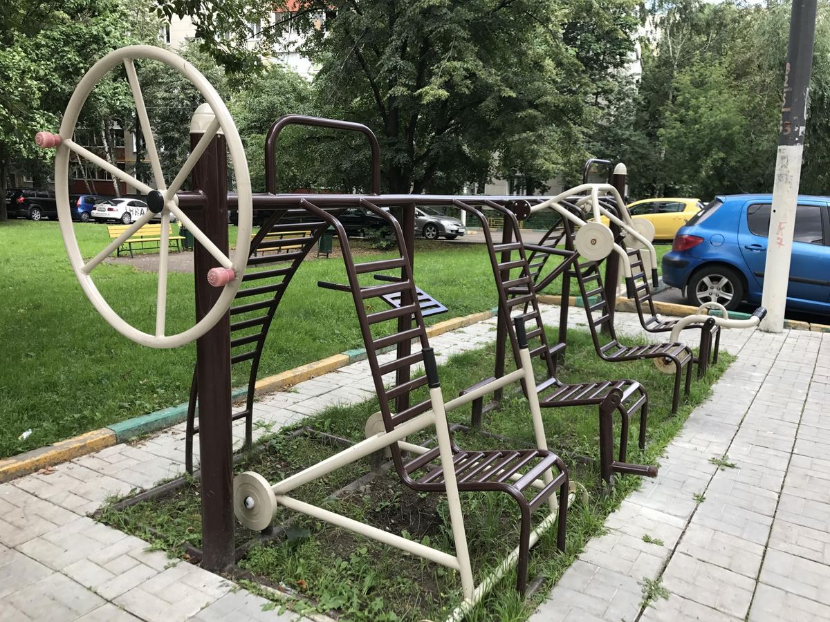 Calisthenics park in 11 к1, улица Молостовых, район Ивановское, Москва, Центральный федеральный округ, 111578, Россия