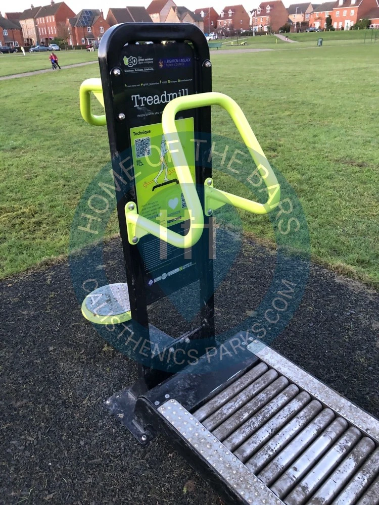 Calisthenics park in Nicolson Drive, Billington Park, Leighton-Linslade, Leighton Buzzard, Central Bedfordshire, England, LU7 4AR, United Kingdom